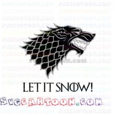 Stark Wolves Game of Thrones Let it snow 2 svg dxf eps pdf png
