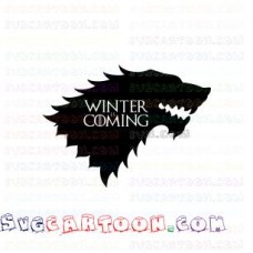 Stark Wolves Game of Thrones winter is coming svg dxf eps pdf png