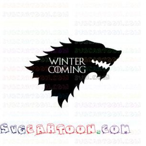 Download Stark Wolves Game of Thrones winter is coming svg dxf eps ...