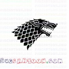 Stark Wolves Game of thrones Black svg dxf eps pdf png