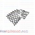Stark Wolves Game of thrones outline svg dxf eps pdf png
