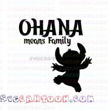Stitch Ohana Means Lilo and Stitch svg dxf eps pdf png