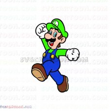 Super Mario Bros luigi winner svg dxf eps pdf png