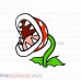 Super Mario Bros piranha plant svg dxf eps pdf png