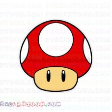 Super Mario Mushroom svg dxf eps pdf png