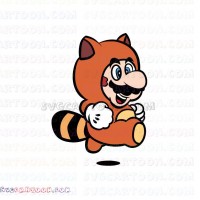 Super Mario Raccoon svg dxf eps pdf png