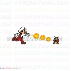 Super Mario and Mushroom goomba svg dxf eps pdf png