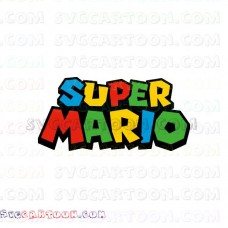 Super Mario logo svg dxf eps pdf png