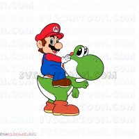 Super Mario with Yoshi svg dxf eps pdf png