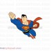 Superman Flaying svg dxf eps pdf png