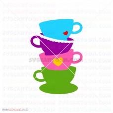 Sweet Cups Alice In Wonderland 008 svg dxf eps pdf png