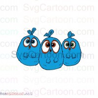 The Blues Jay, Jake, and Jim Angry Bird 3 svg dxf eps pdf png