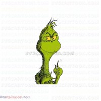 The Grinch Face Dr Seuss The Cat in the Hat svg dxf eps pdf png