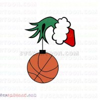 The Grinch Hand christmas Baseball Dr Seuss The Cat in the Hat svg dxf eps pdf png