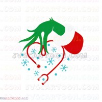 The Grinch Hand christmas Doctor Dr Seuss The Cat in the Hat svg dxf eps pdf png