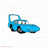 The King Blue Car Cars 068 svg dxf eps pdf png
