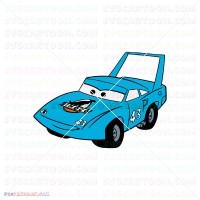 The King Blue Car Cars 069 svg dxf eps pdf png