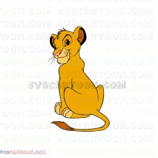 The Lion King Simba svg dxf eps pdf png