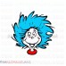 Thing 1 Face Happy Dr Seuss The Cat in the Hat svg dxf eps pdf png