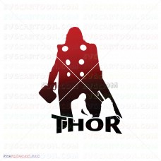 Thor Silhouette svg dxf eps pdf png