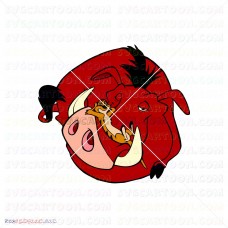 Timon And Pumbaa The Lion King 2 svg dxf eps pdf png