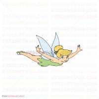 Tinker Bell flying Peter Pan 014 svg dxf eps pdf png