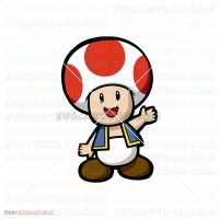 Toad Super Mario 010 svg dxf eps pdf png