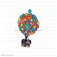 Up house balloons Up 015 svg dxf eps pdf png