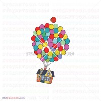 Up house balloons Up 016 svg dxf eps pdf png