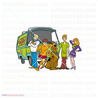 Velma Daphne Shaggy Fred Friends Scooby Doo 018 svg dxf eps pdf png