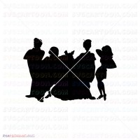 Velma Daphne Shaggy Fred Friends Silhouette Scooby Doo 021 svg dxf eps pdf png