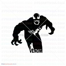 Venom Silhouette 014 svg dxf eps pdf png