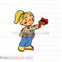 Wendy Painting Bob the Builder svg dxf eps pdf png