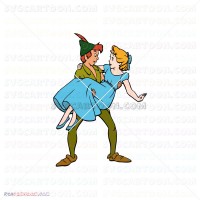 Wendy and Peter Pan 006 svg dxf eps pdf png