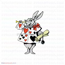 White Rabbit Alice In Wonderland 019 svg dxf eps pdf png