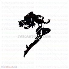 Wonder Woman Silhouette 007 svg dxf eps pdf png