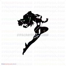 Wonder Woman Silhouette 008 svg dxf eps pdf png