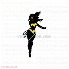 Wonder Woman Silhouette 011 svg dxf eps pdf png