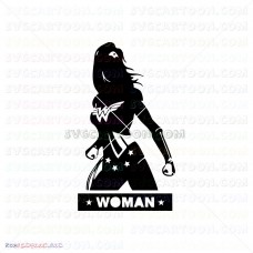 Wonder Woman Silhouette 014 svg dxf eps pdf png