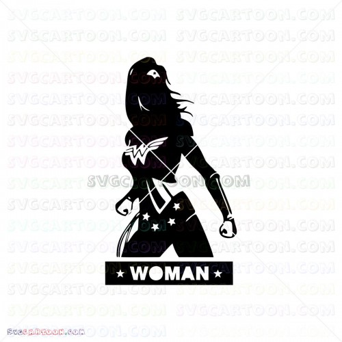Wonder Woman Silhouette SVG Free