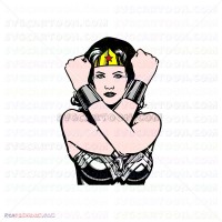 Wonder Woman Silhouette 015 svg dxf eps pdf png