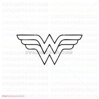 Wonder Woman Silhouette 019 svg dxf eps pdf png