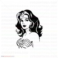 Wonder Woman Silhouette 020 svg dxf eps pdf png