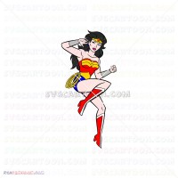 Wonder Woman Silhouette 021 svg dxf eps pdf png