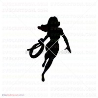 Wonder Woman Silhouette 022 svg dxf eps pdf png