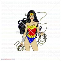 Wonder Woman Silhouette 029 svg dxf eps pdf png