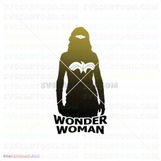 Wonder Woman Silhouette svg dxf eps pdf png