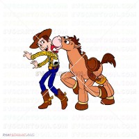 Woody And Bullseye Toy Story 067 svg dxf eps pdf png