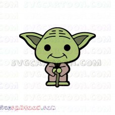 Yoda a legendary Jedi Master svg dxf eps pdf png