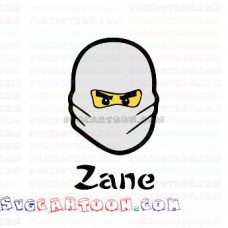 Zane Face Lego Ninjago svg dxf eps pdf png